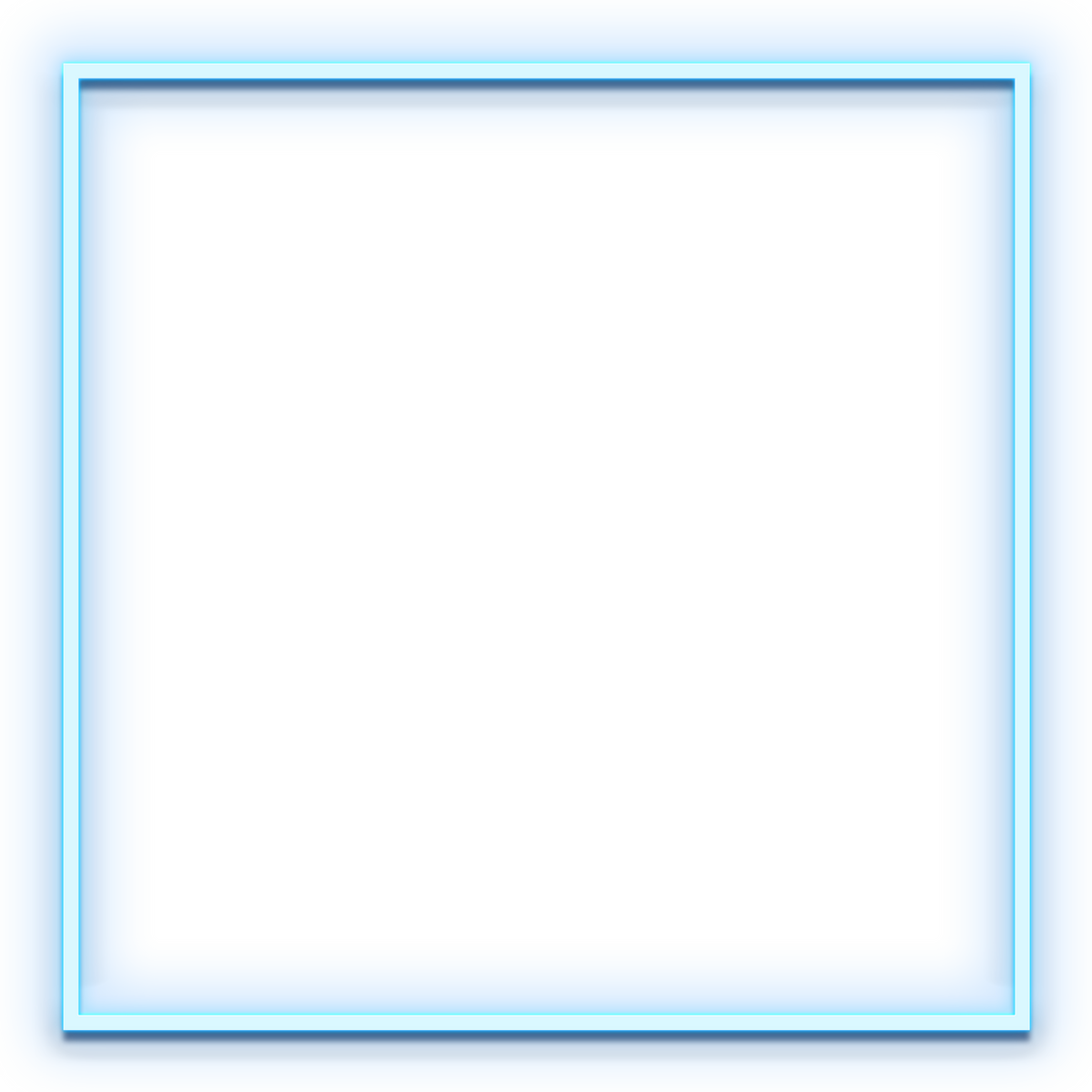 Blue Neon Frame